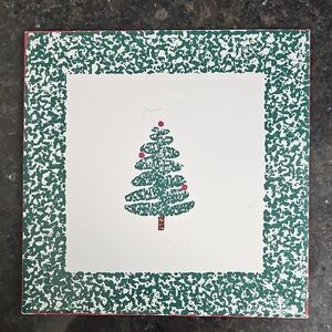 Vintage FURIO Christmas Festive Tree Square Hot Plate/Trivet​
